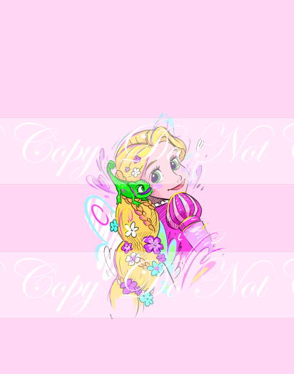 Preorder R83 -The Magic Of The Golden Hair-  Rapunzie and Lizard-  Panel