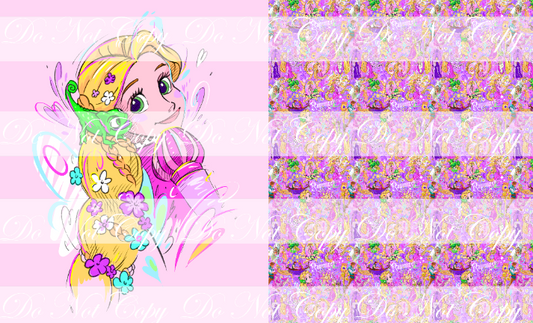 Preorder R83-The Magic of The Golden Hair- Child/ Toddler Blanket Topper -Heart