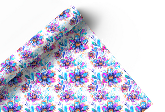 Preorder R83 -  Dreamy Colors - Neon Motifs Flowers