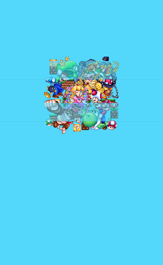 Preorder R83 -Super M&L- King of the Turtle and Friends Panels - Light Blue