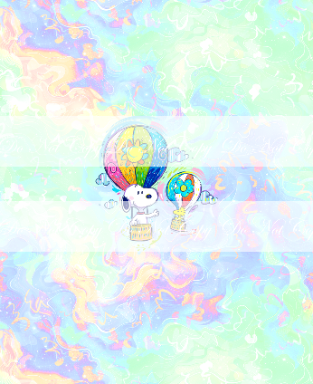 Preorder R84 -Snoopy Summer- Hot Air Balloon- Green/ Purple Panel