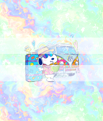 Preorder R84 -Snoopy Summer- Vacation- Green/ Purple Panel