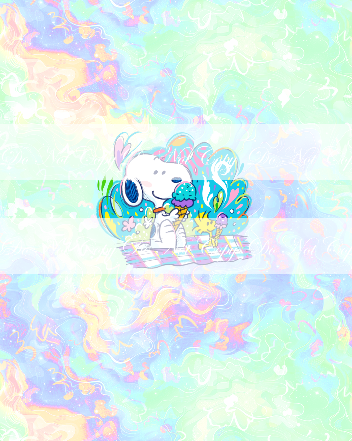 Preorder R84 -Snoopy Summer- Picnic- Green/ Purple Panel