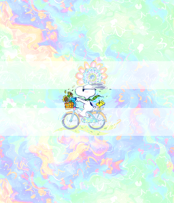Preorder R84 -Snoopy Summer- Bike- Green/ Purple Panel
