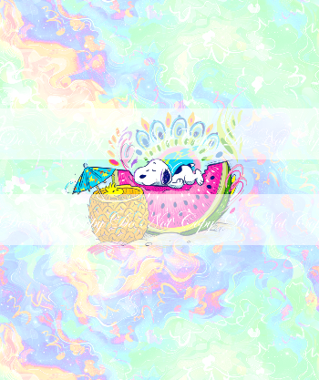 Preorder R84 -Snoopy Summer- Sleeping- Green/ Purple Panel