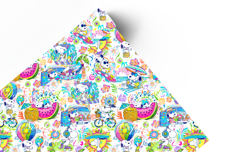 Preorder R84 -  Snoopy Summer-- Main Print -White Vinyl
