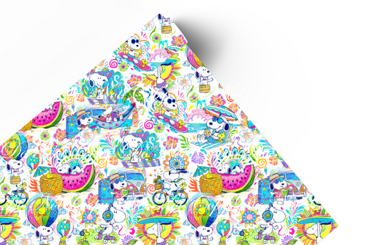 Preorder R84 -  Snoopy Summer-- Main Print -White Vinyl