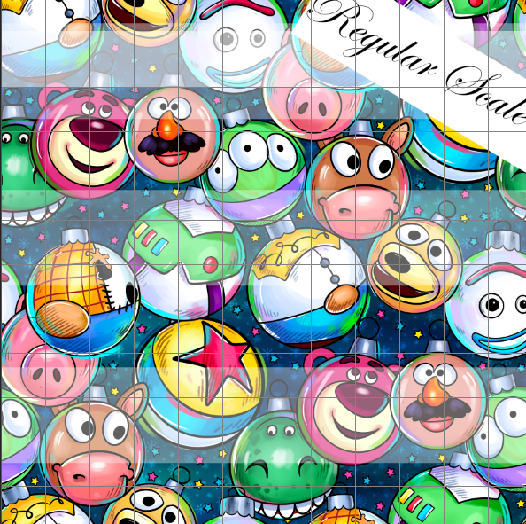 Retail R63- Merry Toyland-  Coordinate Balls - Cotton Woven