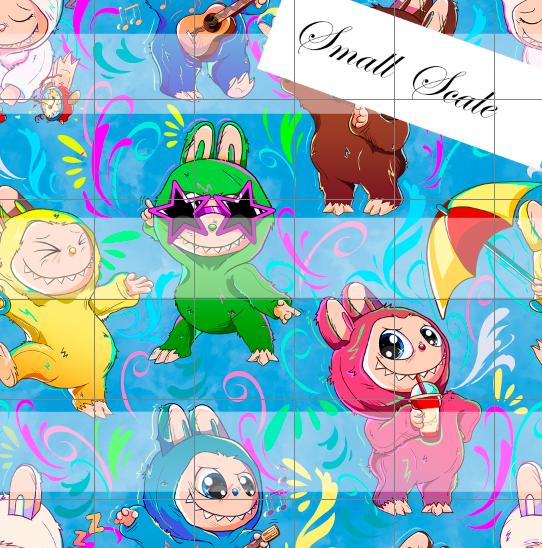 Preorder R69 - Labu - Labu Life Swirls Main- Soft Blue