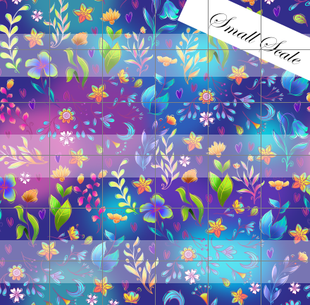 Preorder R72-The Magic Mirror- Flowers Coord- Dark Blue