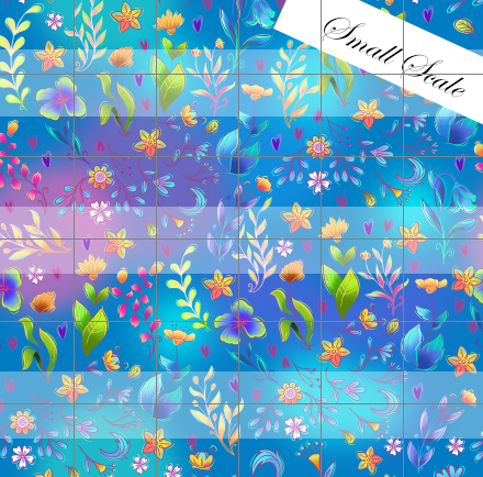 Preorder R72-The Magic Mirror- Flowers Coord- Light Blue