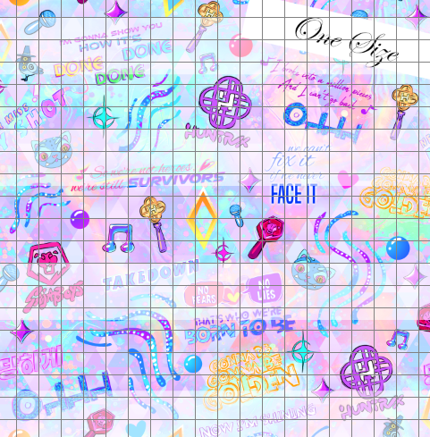 Preorder R74 KPD Kawaii- Coordinate Print-Vinyl 2