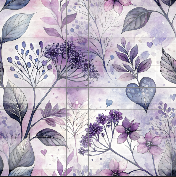 Preorder R77- Classic January- Purple Flowers