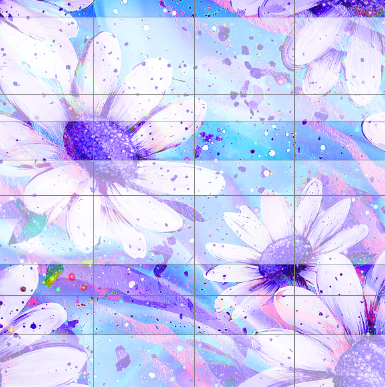 Preorder R82- Summer Garden-Blue/ Purple Margaritas Main Print