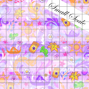 Preorder R83 - The Magic of The Golden Hair _ Coordinate Print - Light Purple