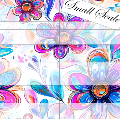 Preorder R83 - Dreamy Color _ Neon Motifs Flowers