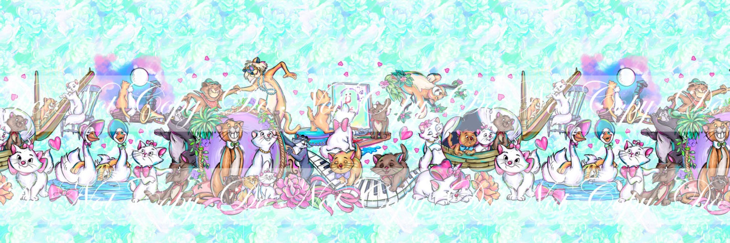 Preorder R65- Smooth and Textured Vinyl- Cat's Worl Vinyl Roll (Blue/ Mint)