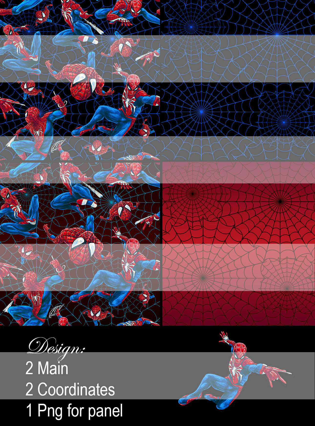 Spiderman Webs- Seamless Pattern