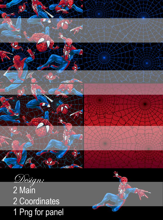 Spiderman Webs- Seamless Pattern