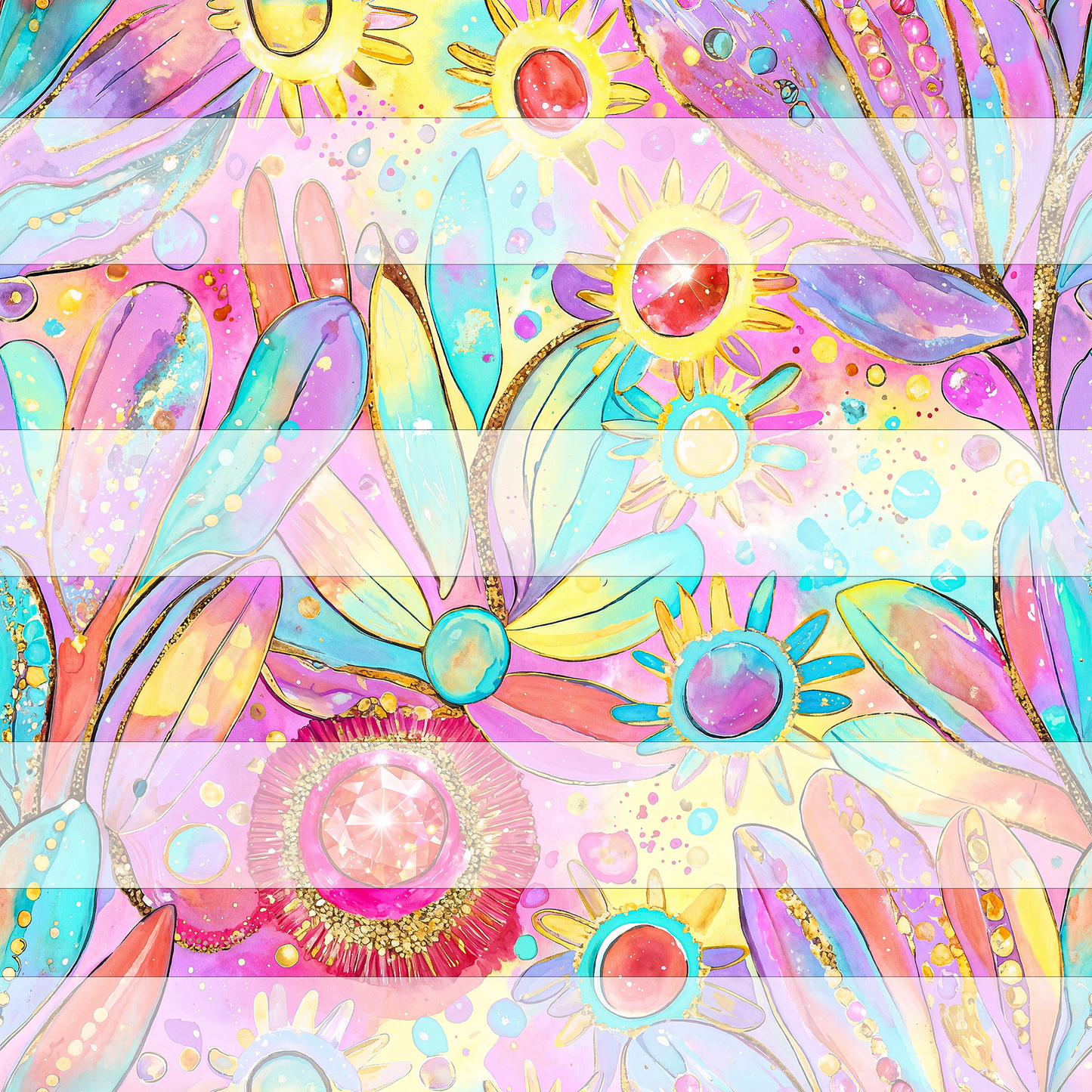 Preorder R83 - Dreamy Color _ Abstract Pastel Flowers