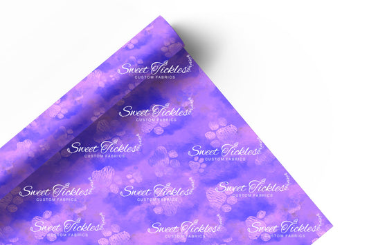 Preorder R64- Smooth and Textured Vinyl- Once Upon an Onesie-Basic Paws Purple