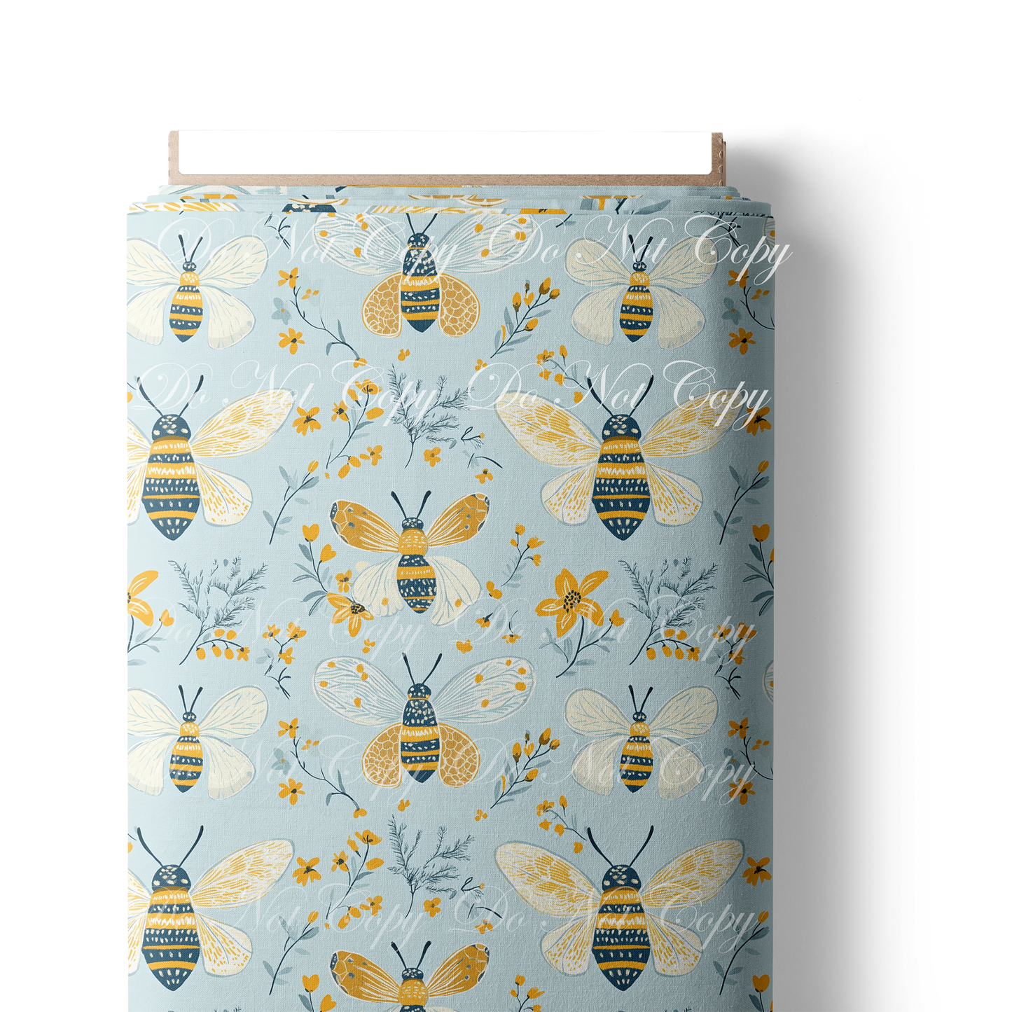 Preorder R82- Summer Garden- Bees Main Print (Blue)