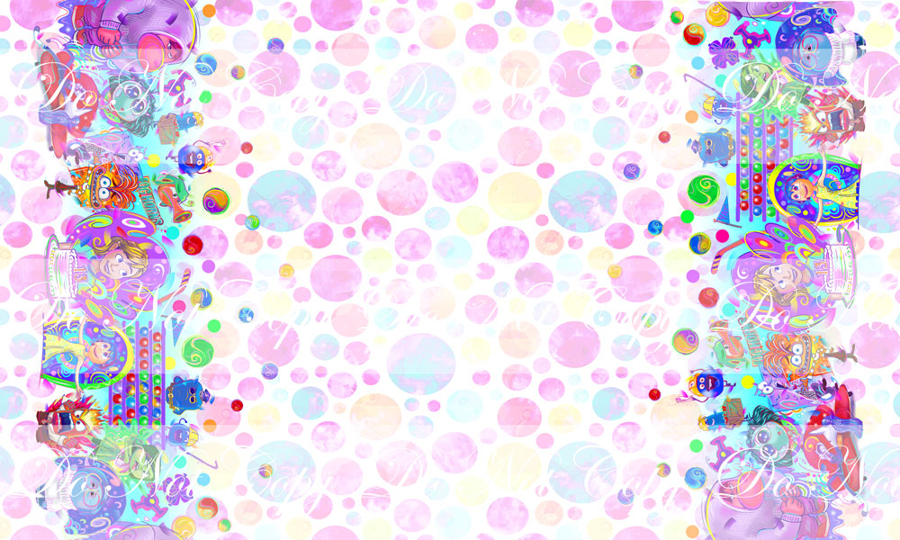 Preorder R61 Emotions-Double Border Print- Blue