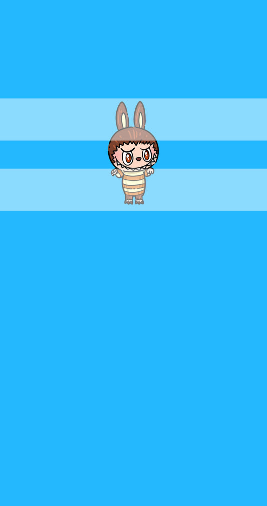 Preorder R74-Bubu  Panel - Child, Big kids, Adults)-Brown Bubu- Blue