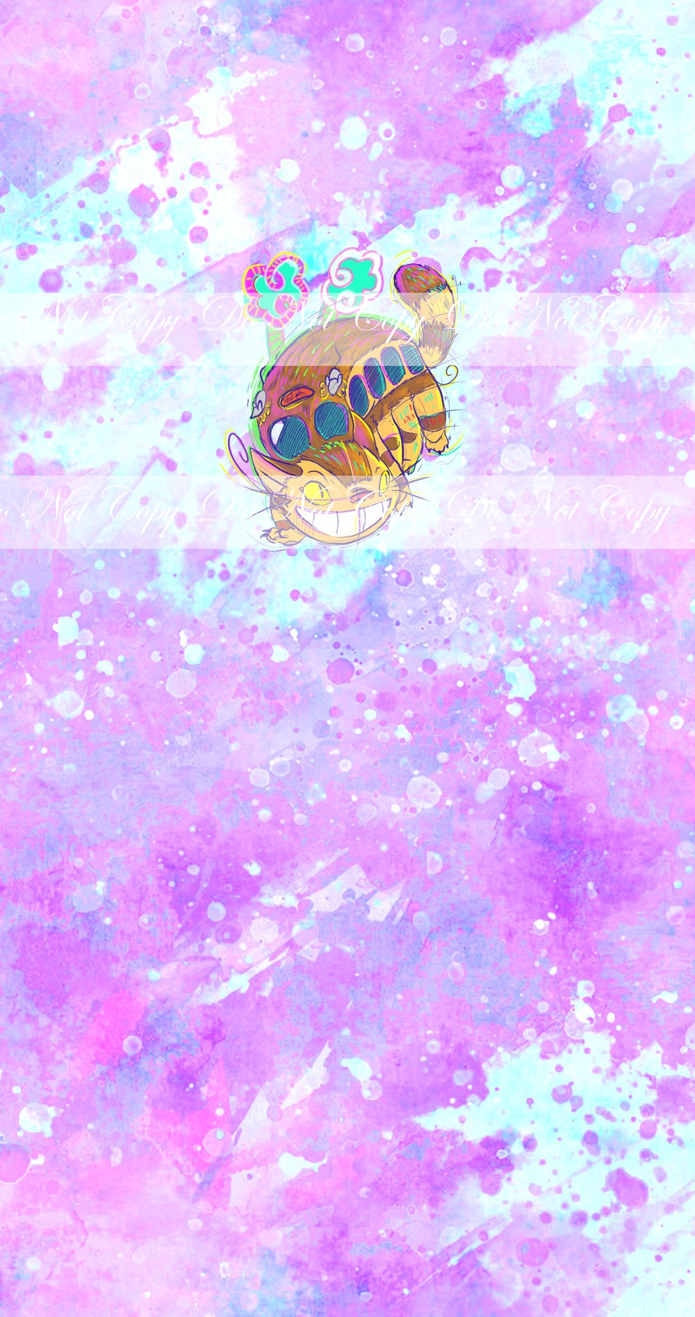 Preorder R57 -Anime Round  -(Kitty bus) Purple Panel