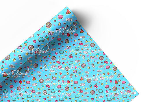 Preorder R74 Bubu Main Print- Blue Coordinate- Vinyl