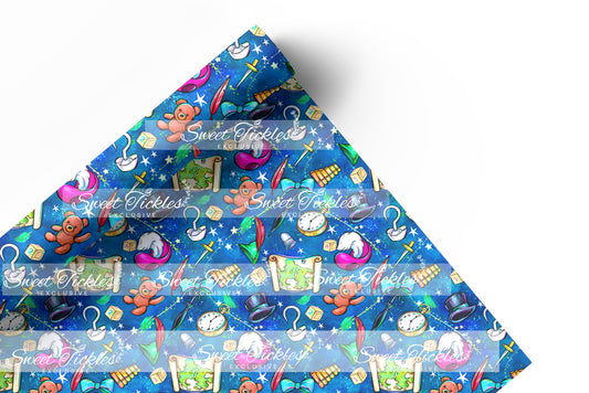 Preorder R61- Never Grow Up- Smooth and Textured Vinyl- Coordinate Dark Blue