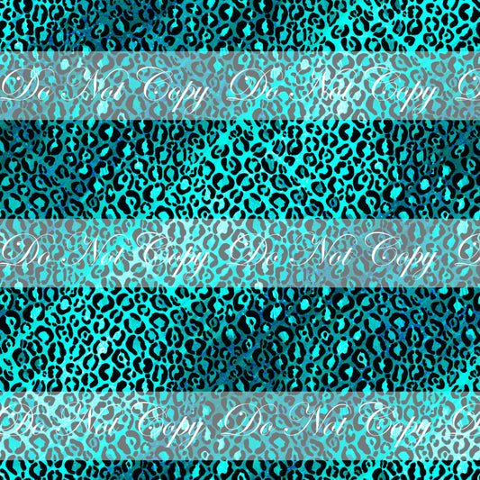 Retail R48-LFBest Friends Teal/Green Cheetah Coord- Smooth Textured Vinyl