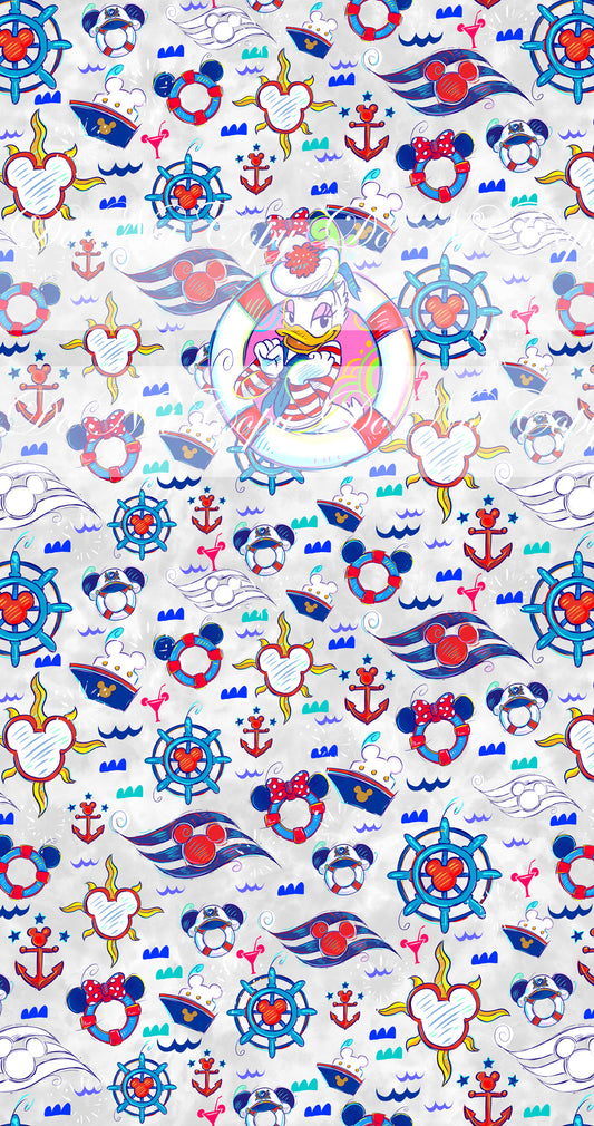 Preorder R60 -Cruise Panels- Girl Ducky -Grey