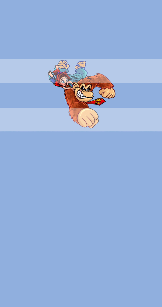 Preorder R75-DK Collection (Child, Big kids, Adults)- Donkey Flying with Girl - Blue