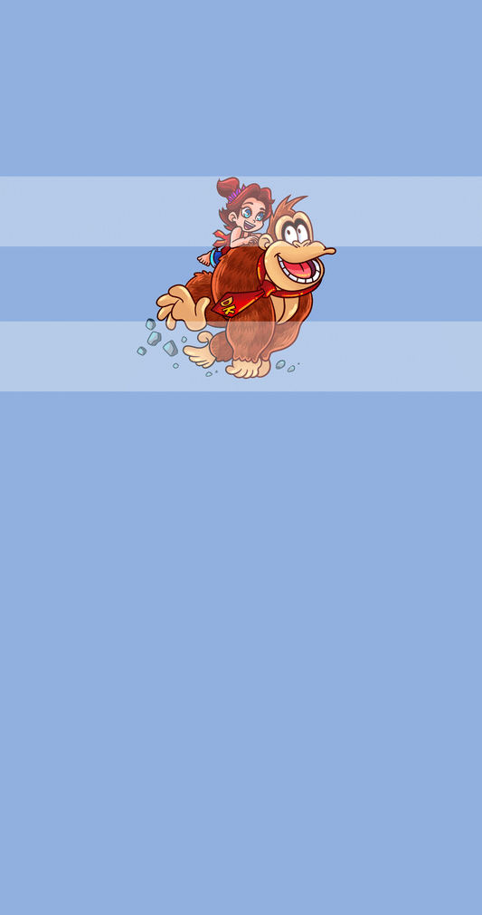 Preorder R75-DK Collection (Child, Big kids, Adults)- Donkey Running with Girl - Blue