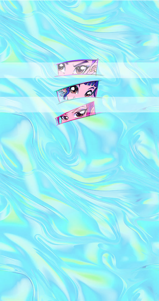 Preorder R74-KPDH Kawaii- Panel - Child, Big kids, Adults) Eyes - Blue