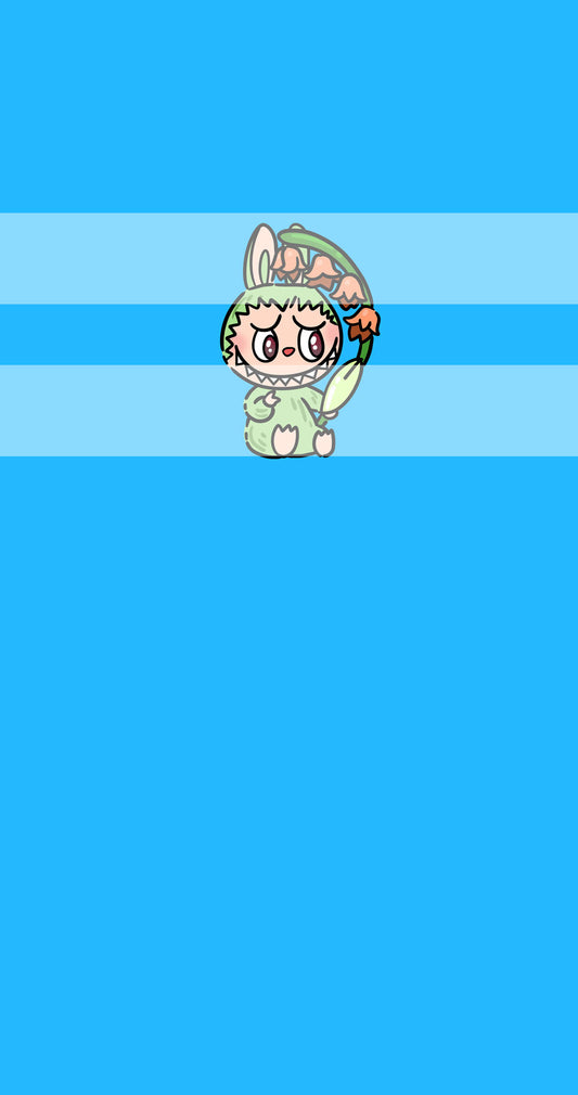 Preorder R74-Bubu  Panel - Child, Big kids, Adults)- Green Bubu- Blue