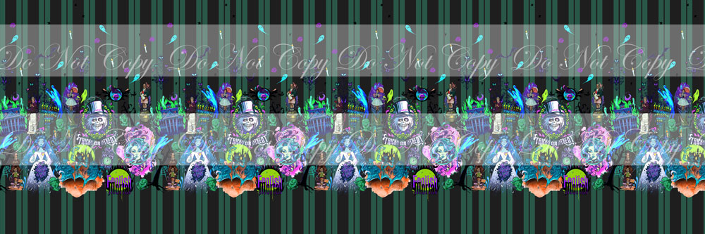 Preorder R73  Haunted Mansion - Vinyl Border Roll- Stripes