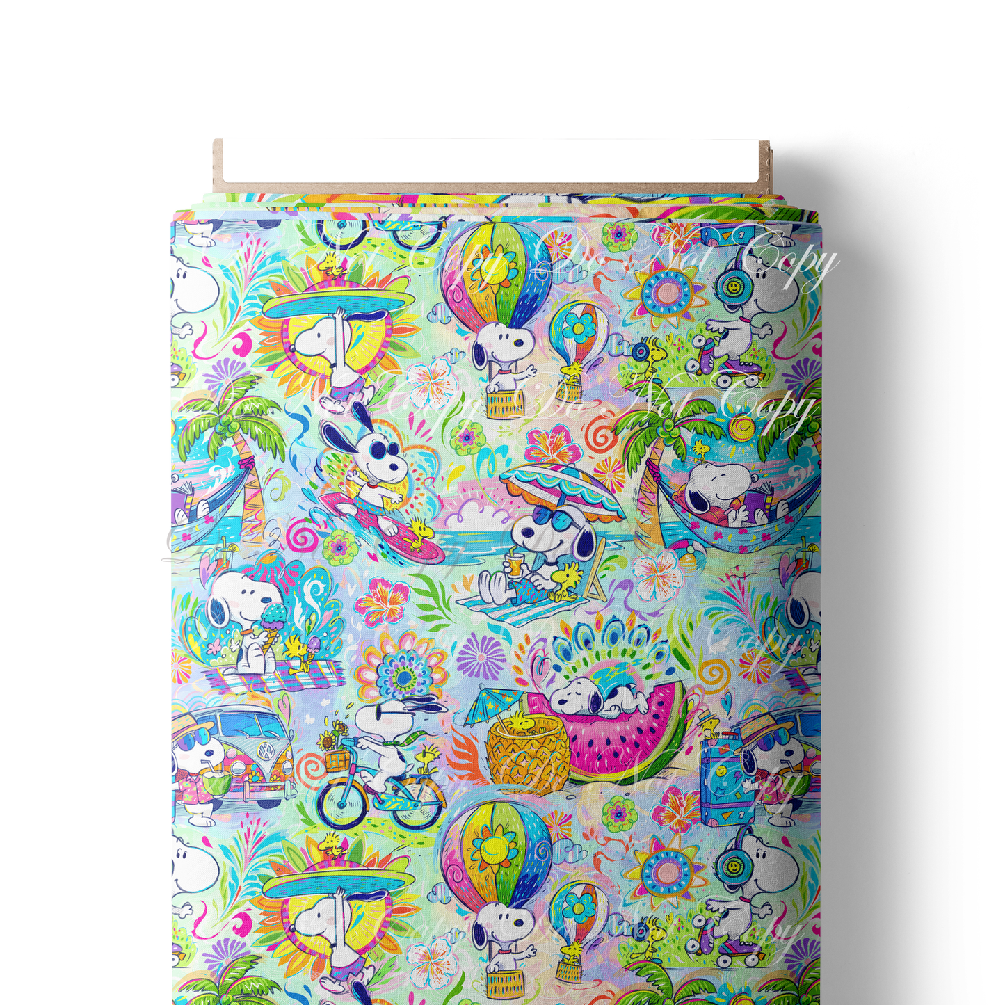 Preorder R84 - Snoopy Summer _ Main Print -Green/ Purple
