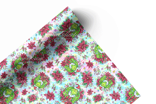 Preorder R76- Who Ville- Mean One on Wreath Coordinate -  Vinyl