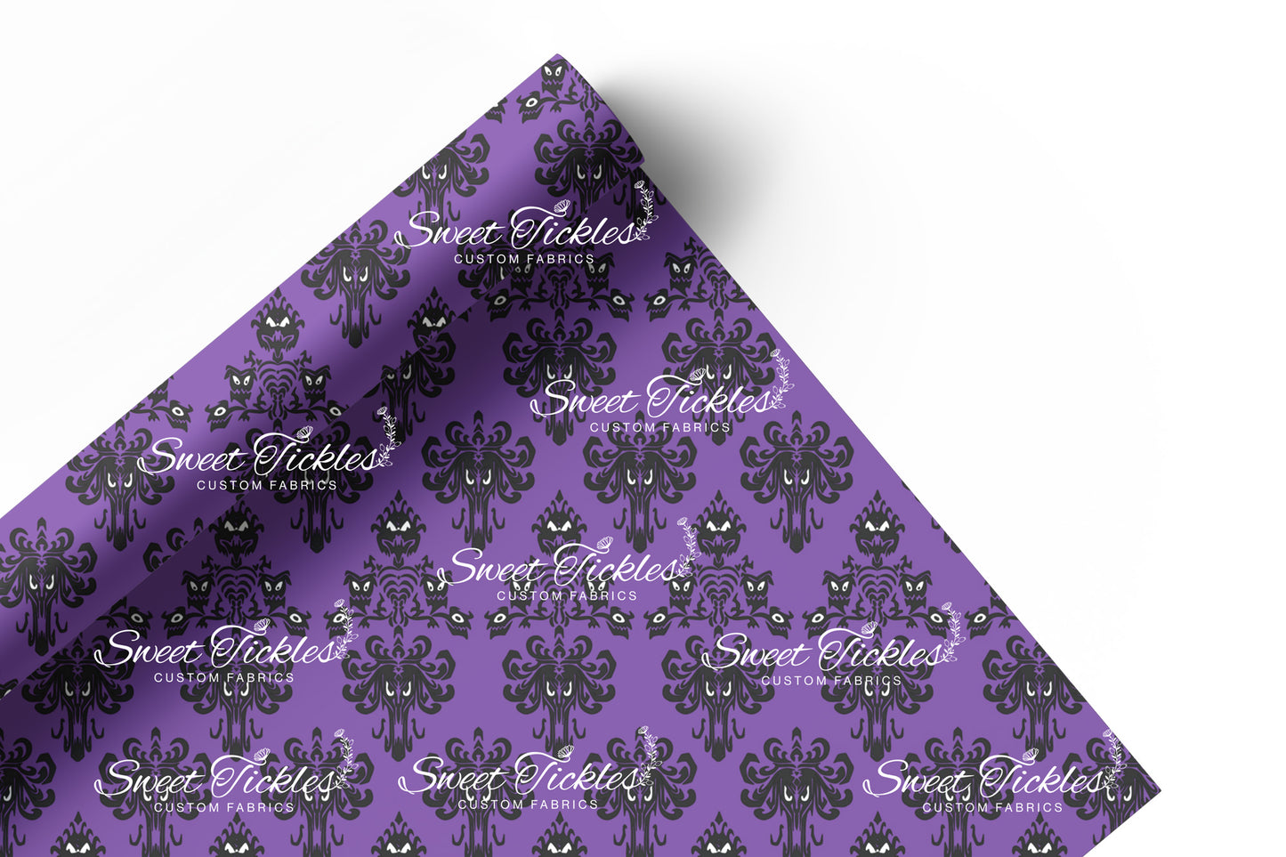 Preorder R73  Haunted Mansion -Damask Print - Vinyl - Purple Classic