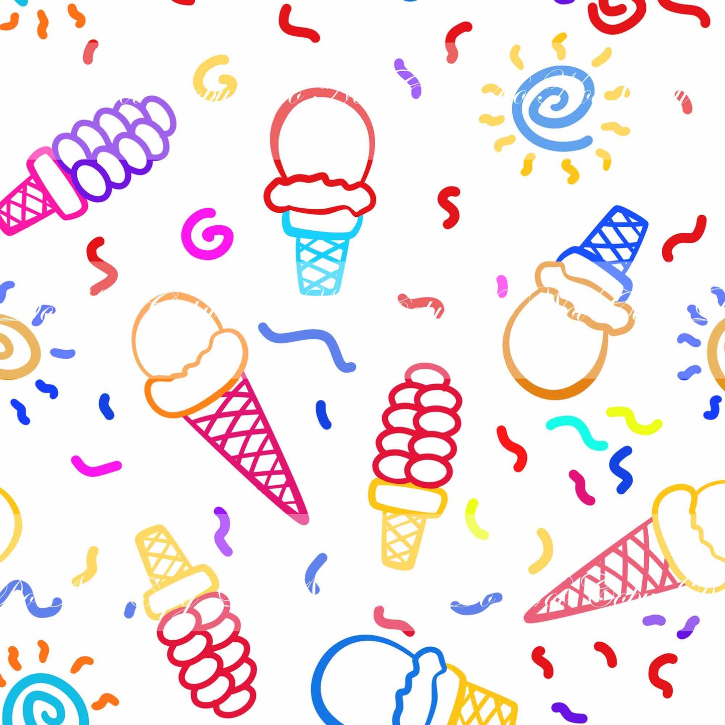 Preorder R52-  Ohana Magical Sweets-  Icecream Main Print -