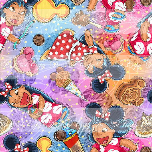 Preorder R52-  Ohana Magical Sweets-  Girl Main Print -(Multicolor)