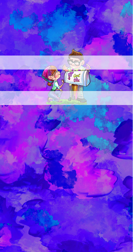 Preorder R71- Adventures Await- Panel - Child, Big kids, Adults) Mailbox- Purple Bluish