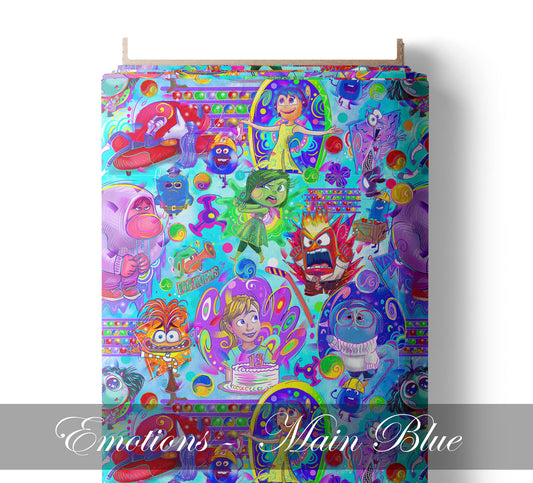 Retail R61- Emotions Main Blue- Waterproof Canvas