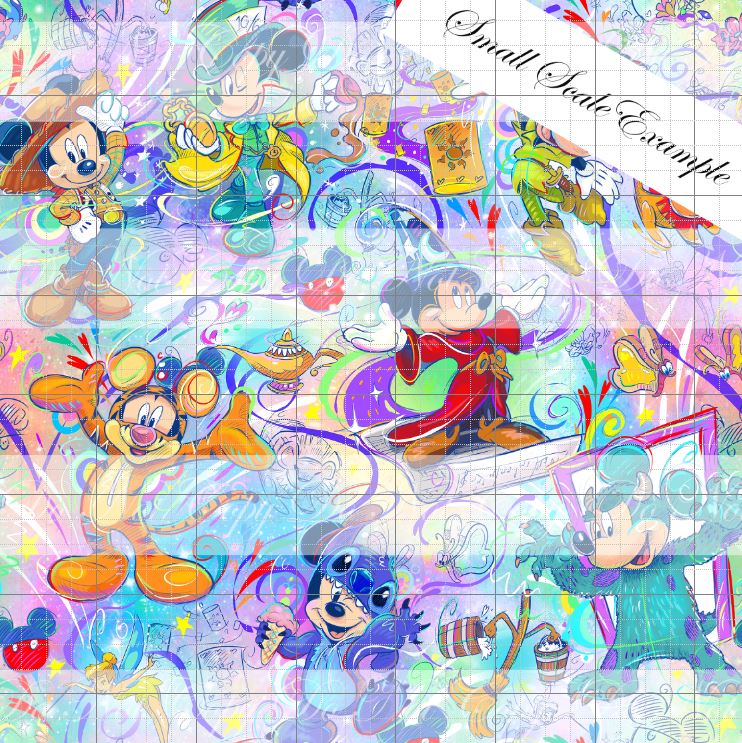Retail R56- Mickey Magic Rainbow- Cotton Canvas
