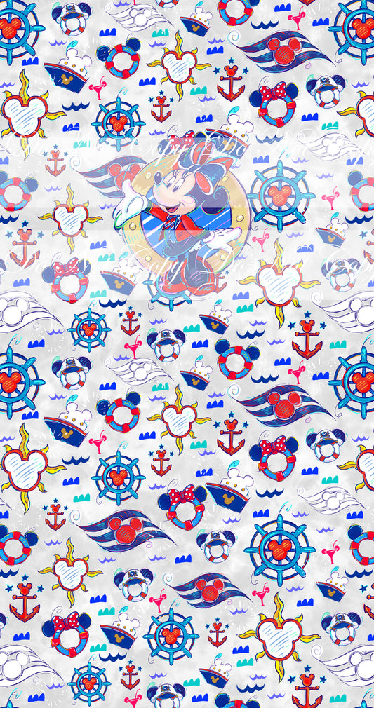 Preorder R60 -Cruise Panels- Girl Mouse -Grey