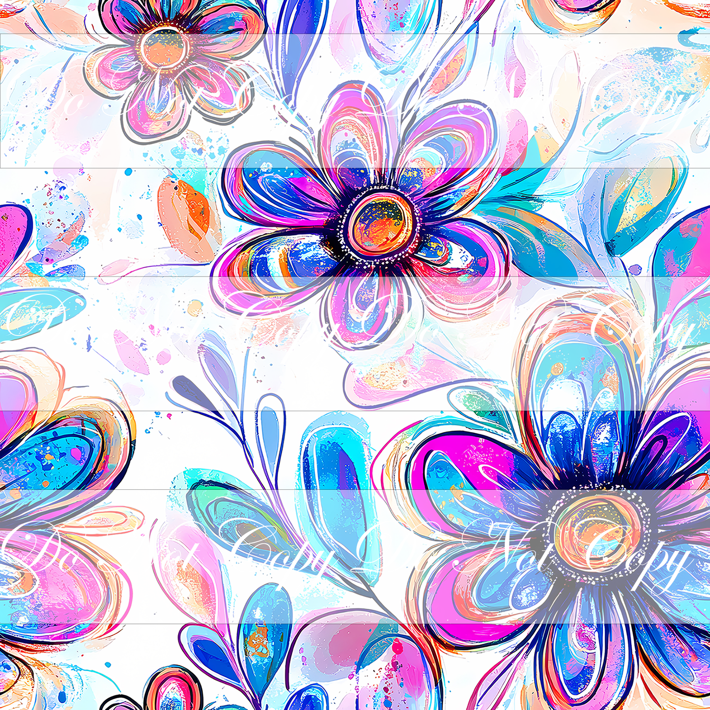 Preorder R83 - Dreamy Color _ Neon Motifs Flowers