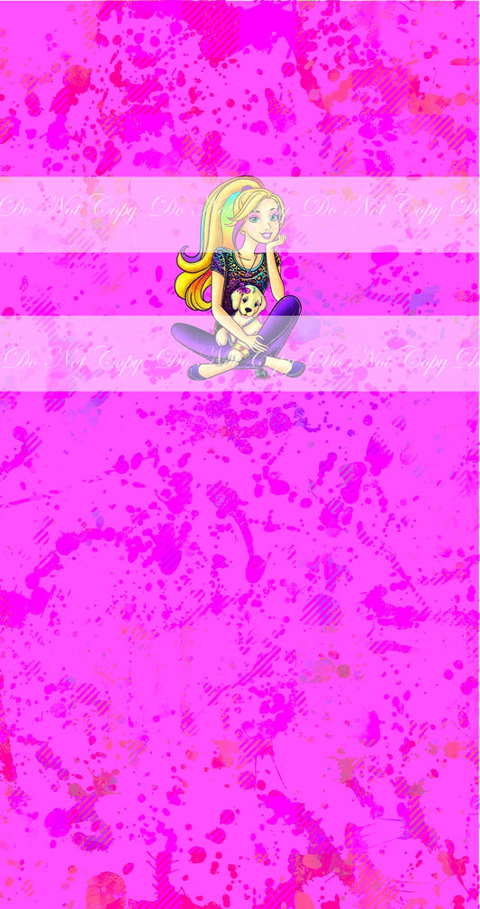 Preorder R54 -Pink World (Child, Big kids, Adults) Girl Puppy