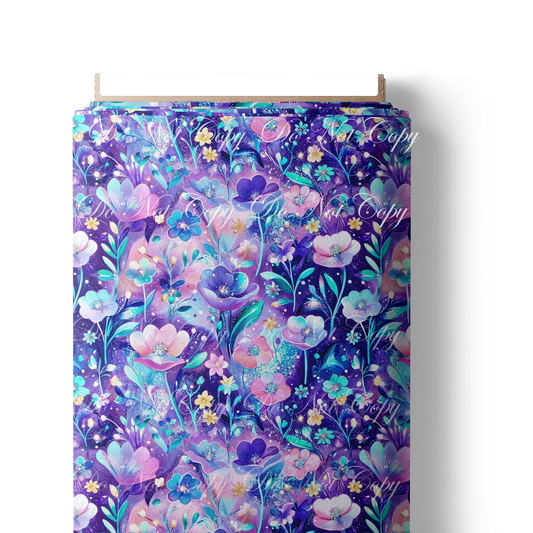 Preorder R82- Summer Garden- Pink and Blue Flowers Main Print